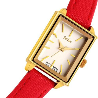Đồng Hồ Nữ Julius Hàn Quốc JA-787 Mặt Chữ Nhật Dây Da