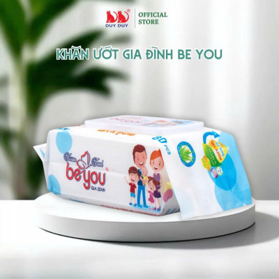Combo 10 Gói Khăn ướt đa năng Be You vải không dệt rayon loại 1 80 miếng (13.5x20cm) không hóa chất