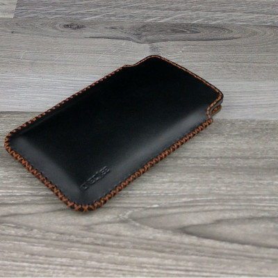 Bao da rút 17 Pro Max 16 Pro Max da bò thật may thủ công đẹp bền sang - hàng chính hãng