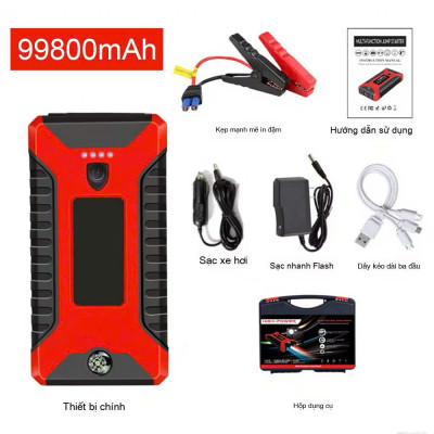 Kích Đề Nổ Ô Tô Nhật Bản Loại Xịn – Dùng Được Cho Xe Máy, Ô Tô, Có Đèn Pin Và Sạc Dự Phòng Cực Đỉnh