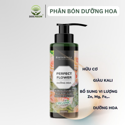 Combo phân bón TRỊ SÂU BỆNH, DƯỠNG HOA MONROVIA hữu cơ giúp cây khỏe, hoa nở sai, to, đậm màu, dung tích 1L