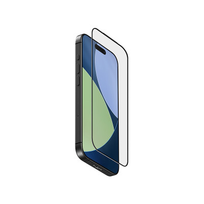 Kính Cường Lực Cho iPhone 17/ 17 Air/ 17 Pro/ 17 Pro Max UNIQ OPTIX COVEX VIVID Clear Trong Suốt Viền Đen Độ Dày 0.33mm Hàng Chính Hãng
