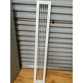 Cửa gió nhôm 1200x150 nan bầu dục cho điều hoà âm trần, cửa cấp hồi điều hòa