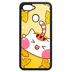 Ốp lưng cho Oppo F9 mẫu mèo 80 - Hàng chính hãng