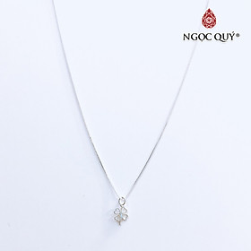 Dây chuyền bạc mặt cỏ 4 lá - Ngọc Quý Gemstones