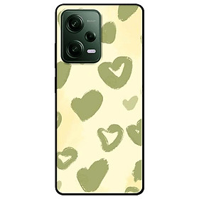 Ốp lưng dành cho Redmi Note 12 - Redmi Note 12 Pro 4G - Redmi Note 12 Pro 5G - Tim Nền Xanh - Hàng Chính Hãng