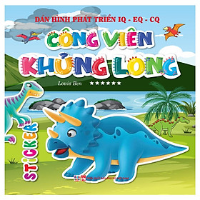 Sách - Sticker Dán Hình Phát Triển IQ EQ CQ - Công Viên Khủng Long - Tập 6 - Việt Thư