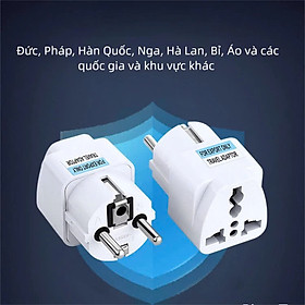 Đầu Chuyển 3 Chấu Thành 2 Chấu Để Sử Dụng Các Loại Ổ Cắm Thông Dụng Đa Năng