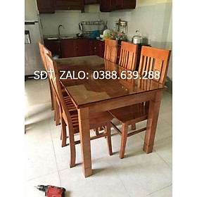 Bàn Ăn gỗ Sồi 6 ghế giá 5tr700