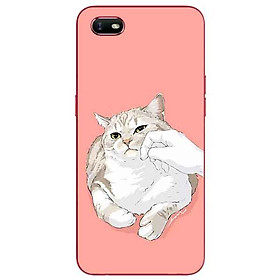 Ốp lưng in cho Oppo A1K Mẫu Mèo Mập