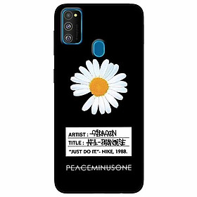 Ốp lưng in cho Samsung M30s Mẫu Cúc To Có Nhãn