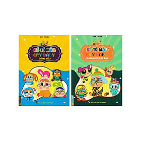 Sách - Bé Tô Màu Cry Baby - Đáng Yêu + Vui Đùa Với Các Bạn - Bộ 2 Cuốn - Hồng Ân