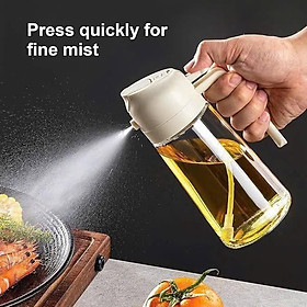 Bình xịt dầu ăn 470ml siêu tiện ích 2in1 (có thể rót và xịt). hàng chính hãng