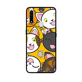 Ốp Lưng in cho Oppo A8 Mẫu Cặp Mèo Đáng Yêu - Hàng Chính Hãng