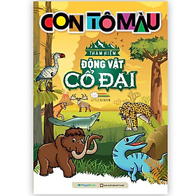 Sách - Con Tô Màu - Thám Hiểm Động Vật Cổ Đại (24 Stickers) - Megabook