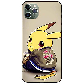 Ốp lưng in cho Iphone 11 Pro Mẫu Pika Ăn Vụng