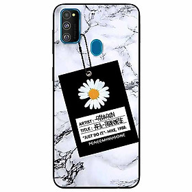 Ốp lưng in cho Samsung M30s Mẫu Cúc Nền Đá