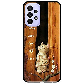 Ốp lưng dành cho Samsung A23 4G - A53 5G - A73 mẫu Tâm An Chú Mèo