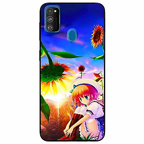 Ốp lưng dành cho Samsung M30s mẫu Cô Gái Hướng Dương Buồn