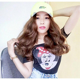 Tóc giả️ 2 mái lửng cao cấp- tặng lưới chùm tóc