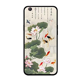 Ốp Lưng in cho Oppo A83 mẫu Tranh Cá Koi  - Hàng Chính Hãng
