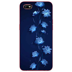 Ốp lưng in cho Oppo A1K Mẫu Sen Xanh