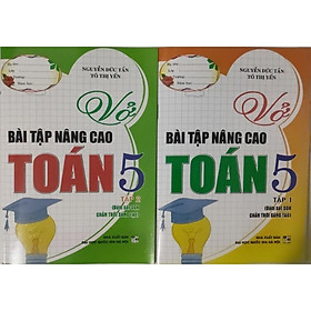 Sách - Combo Vở Bài Tập Nâng Cao Toán 5 Tập 1 + 2 (Bám Sát SGK Chân Trời Sáng Tạo) (Bộ 2 Cuốn) (HA-MK)