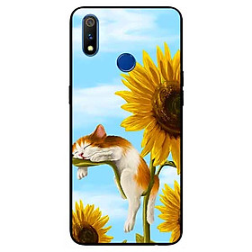 Ốp lưng in cho Realme 3 Pro Mẫu Mèo Ngủ
