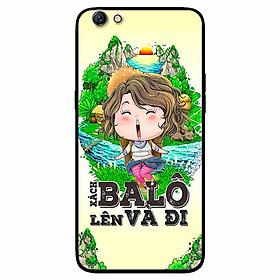 Ốp lưng in cho Oppo A83 Mẫu Xách Balo Lên Nữ