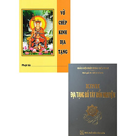 Sách - Combo 2 Cuốn: Vở Chép Tay Kinh Địa Tạng + Kinh Địa Tạng Bồ Tát Bổn Nguyện - Chính Thông Book