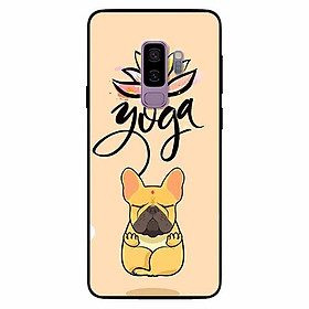 Ốp lưng in cho Samsung S9 Plus Mẫu Cún Yoga