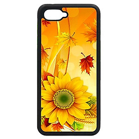 Ốp in cho Oppo Realme C1 NỀN VÀNG HOA 2 - Hàng chính hãng
