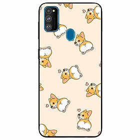 Ốp lưng dành cho Samsung M30s mẫu Cún Corgy Làm Kiểu