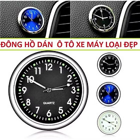 1 CÁI ĐỒNG HỒ TAPLO DẠNG KIM XEM GIỜ TRANG TRÍ XE HƠI ÔTÔ 