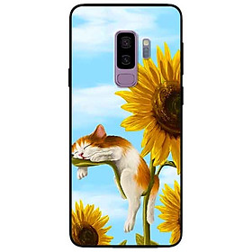 Ốp lưng in cho Samsung S9 Plus Mẫu Mèo Ngủ