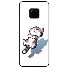 Ốp lưng in cho Huawei Mate 20 Pro Mẫu Mèo Sọc