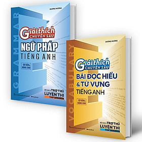 Sách - Giải Thích Chuyên Sâu - Ngữ Pháp Tiếng Anh + Bài Đọc Hiểu Và Từ Vựng Tiếng Anh - Combo 2 Cuốn - Megabook