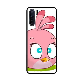 Ốp Lưng in cho Oppo A91 Mẫu Chim Nền Hồng - Hàng Chính Hãng