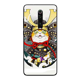 Ốp Lưng in cho Xiaomi Redmi K20 Mẫu Mèo Samurai - Hàng Chính Hãng