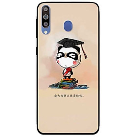 Ốp lưng dành cho Samsung Galaxy M30 mẫu Gấu Trúc Tốt Nghiệp
