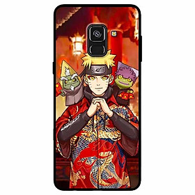 Ốp lưng dành cho Samsung A8 Plus mẫu Naruto Áo Đỏ