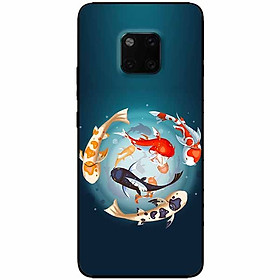 Ốp lưng in cho Huawei Mate 20 Pro Mẫu Koi Vây Quanh