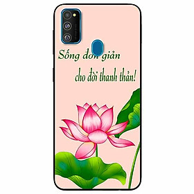 Ốp lưng in cho Samsung M30s Mẫu Sống Đơn Giản