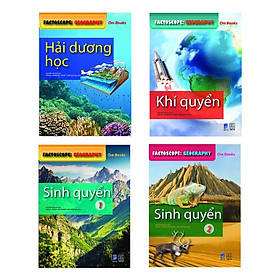 Bộ sách Factoscope: Geography (4 cuốn - tranh màu): Khí quyển + Hải dương học + Sinh quyển 1 + Sinh quyển 2