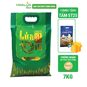 [Mua 1 Tặng 1] Mua 1 túi Gạo ST25 Lúa Tôm túi 5kg - Tặng 1 túi Tấm ST25 2kg (Tổng 7kg)