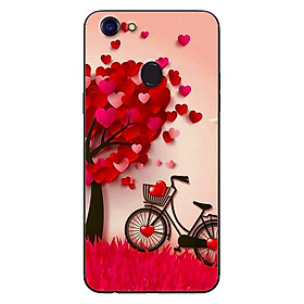 Ốp Lưng in cho Oppo F5 - F5 Youth Mẫu NỀN TRÁI TIM 2 - Hàng Chính Hãng