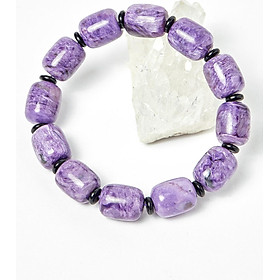 Vòng lu thống đá mắt rồng hạt 13x11mm mệnh hỏa, thổ - Ngọc Quý Gemstones