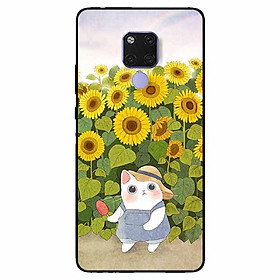 Ốp lưng dành cho Huawei Mate 20 mẫu Mèo Mập Hướng Dương