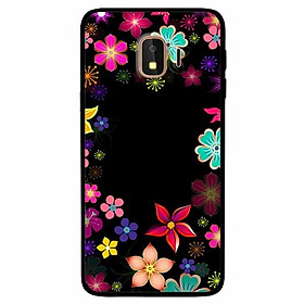 Ốp lưng dành cho Samsung J4 2018 mẫu Hoa Đủ Sắc Nền Đen