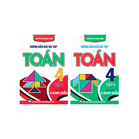 Combo Hướng Dẫn Giải Bài Tập Toán 4 - Tập 1 + 2 (Bám Sát SGK Cánh Diều) (Bộ 2 Cuốn) - HA